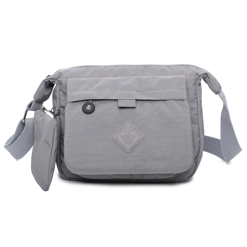 D294 Small Multi-pocket Light Weight Crossbody Bag - Grey – Air Supreme ...